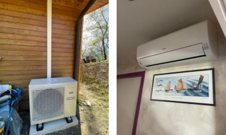 Installation de pompe à chaleur air/air bi split 7KW à Crêts-en-Belledonne - Algo Standing